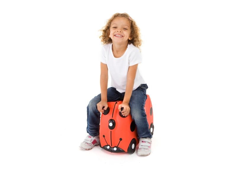 Trunki Reisetrolley Marienkäfer Harley Rot Reisekoffer für Kinder