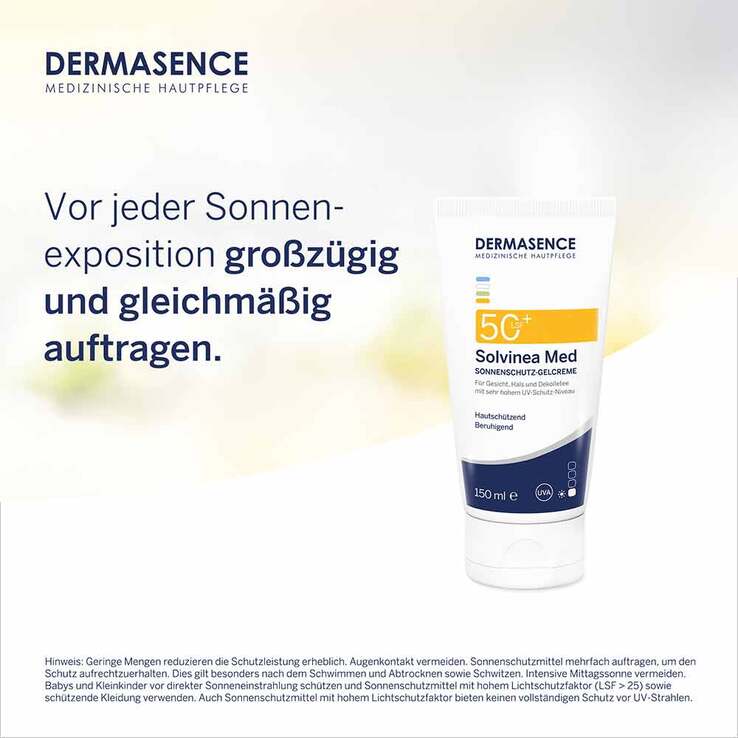 Dermasence Solvinea Med LSF 50 + Creme, 150 ml