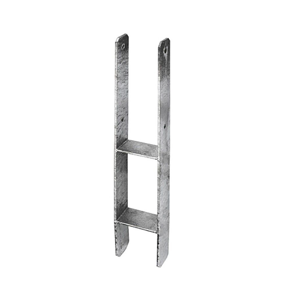 STOLPEFOT STABILIT GALVANISERT H-FORM 121X60X600MM