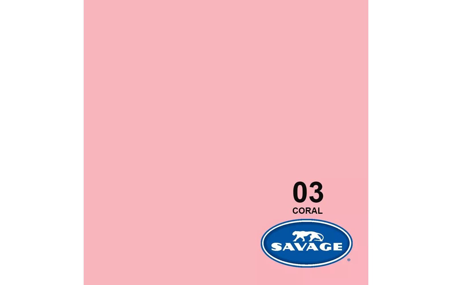 Hintergrund Papier 2.72 x 11m Coral<br>Das Hintergrundpapier von Savage