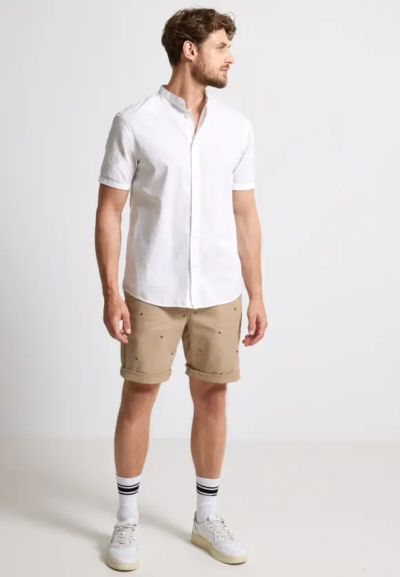 Regular Fit Chinoshorts - dark sand brown