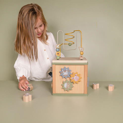 Cube d'activités en bois FSC - Little Farm - LITTLE DUTCH