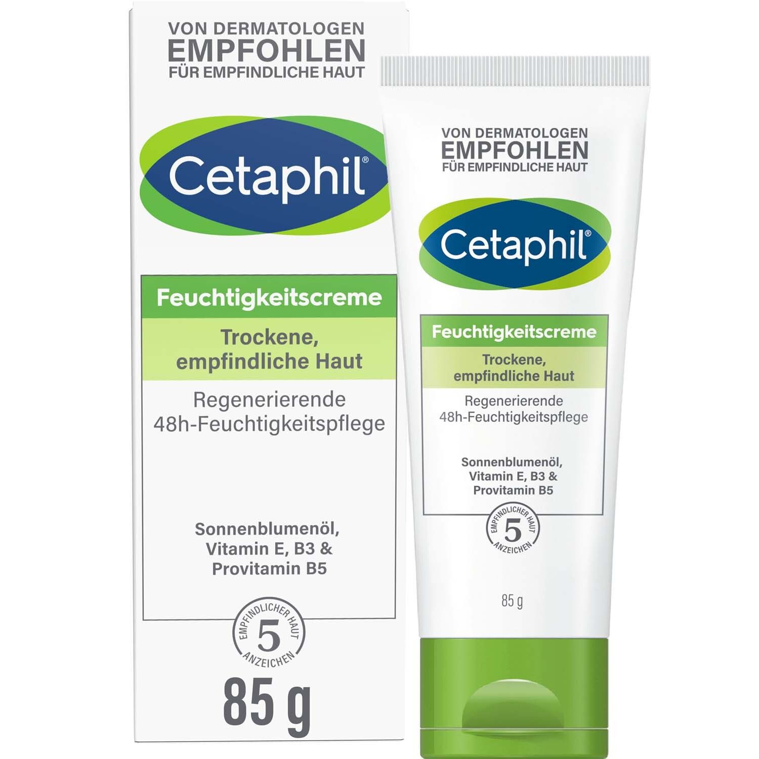 CETAPHIL Feuchtigkeitscreme für trockene, empfindliche Körper- & Gesichtshaut