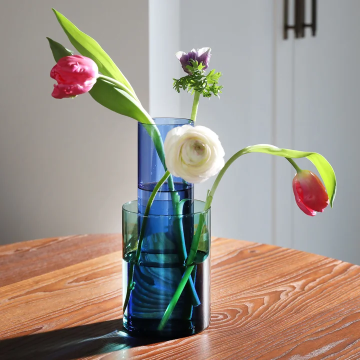 &klevering - Amphi Vase large, gelb (3er-Set)