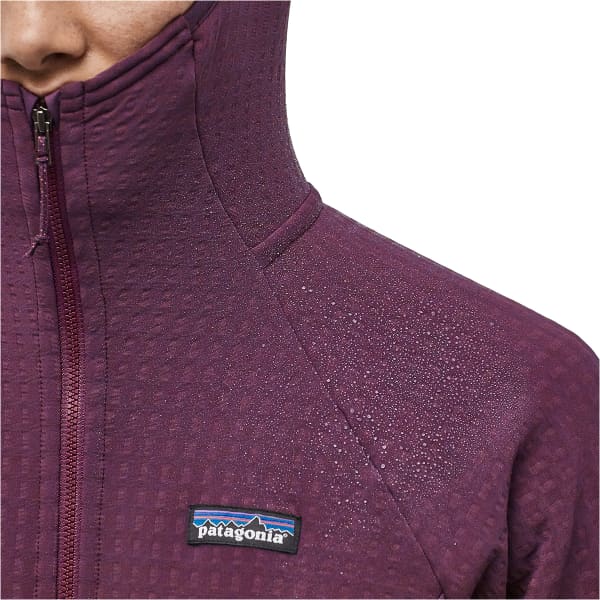 Veste polaire randonnée PATAGONIA W'S R2 TECHFACE HOODY NIGHT PLUM