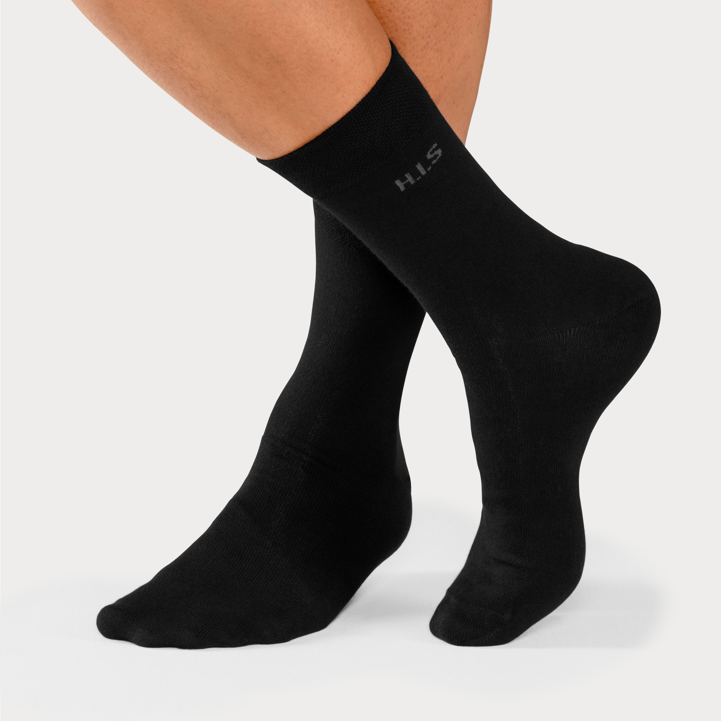 H.I.S Socken Packung, 4 Stk. tlg. mit druckfreiem Bündchen