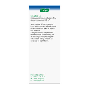 A.Vogel Passiflora Rustgevende* Tabletten 80TB