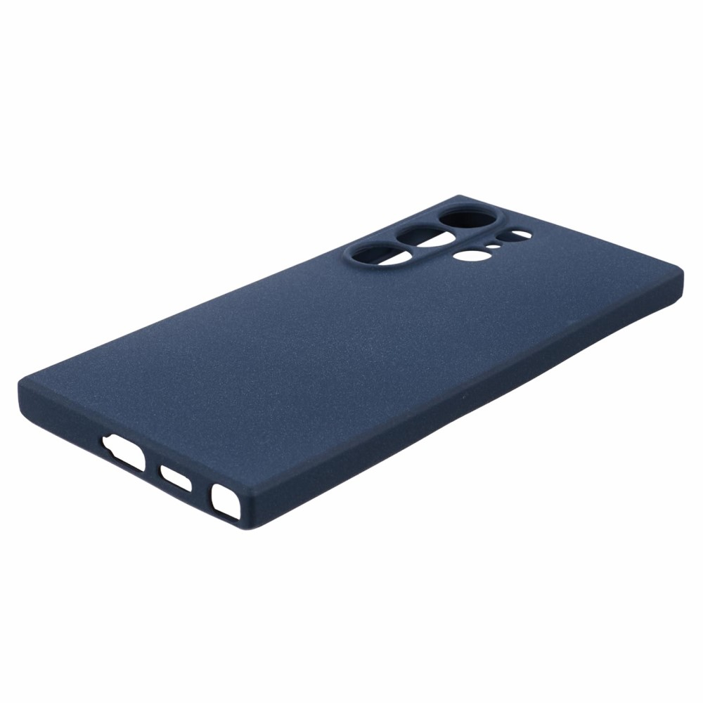 Samsung Galaxy S24 Ultra Gummi Case Hülle mit Kameraschutz - Dunkelblau