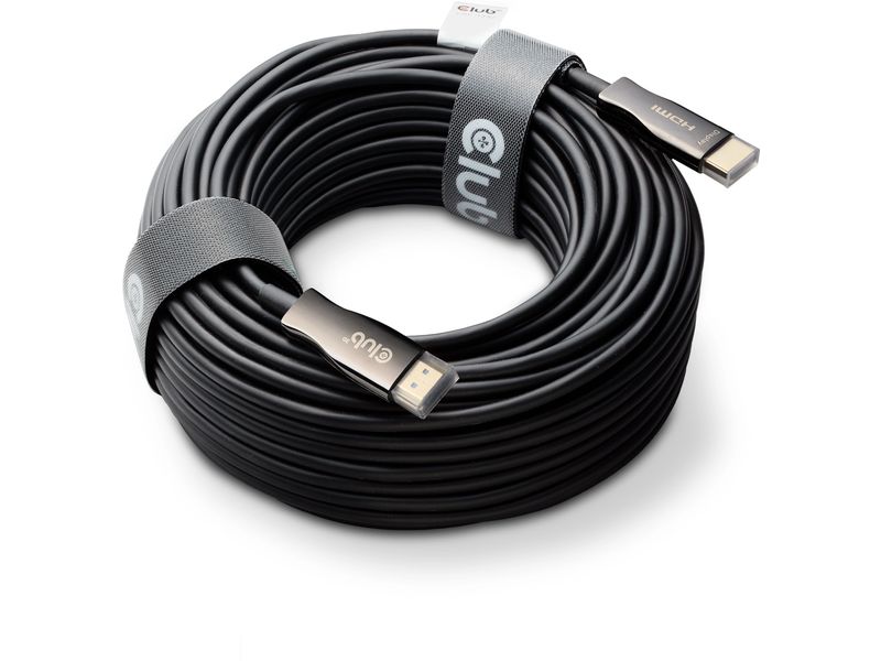 Club 3D Optisches Kabel CAC-1392 lub HDMI - HDMI, 30 m Aktive optische Hybrid-HDMI-Hochgeschwindigkeitskabel
