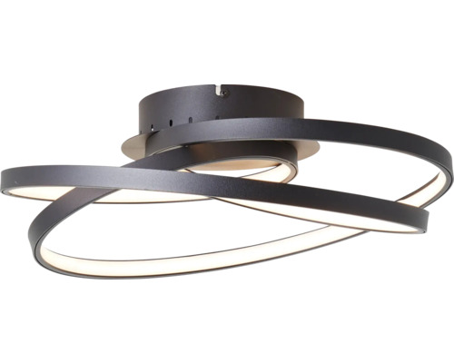 LED plafondlamp 44 W 5000 lm HxB 11,5x39,5 cm Labyrinth zwart