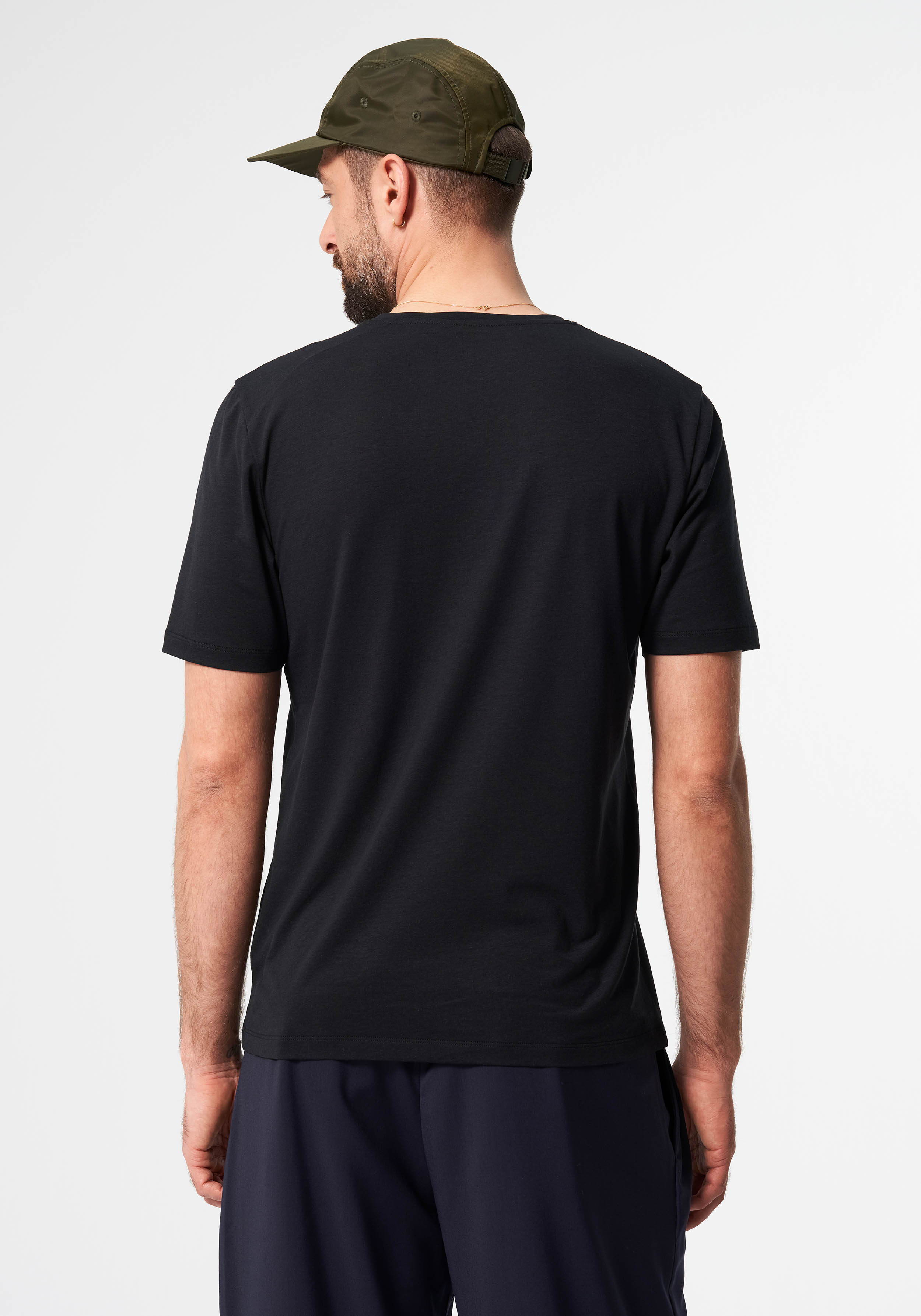 Pinqponq T-Shirt Tencel™ Iconic Wooden Black