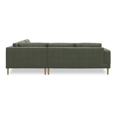 Nyland højrevendt hjørnesofa med pufafslutning