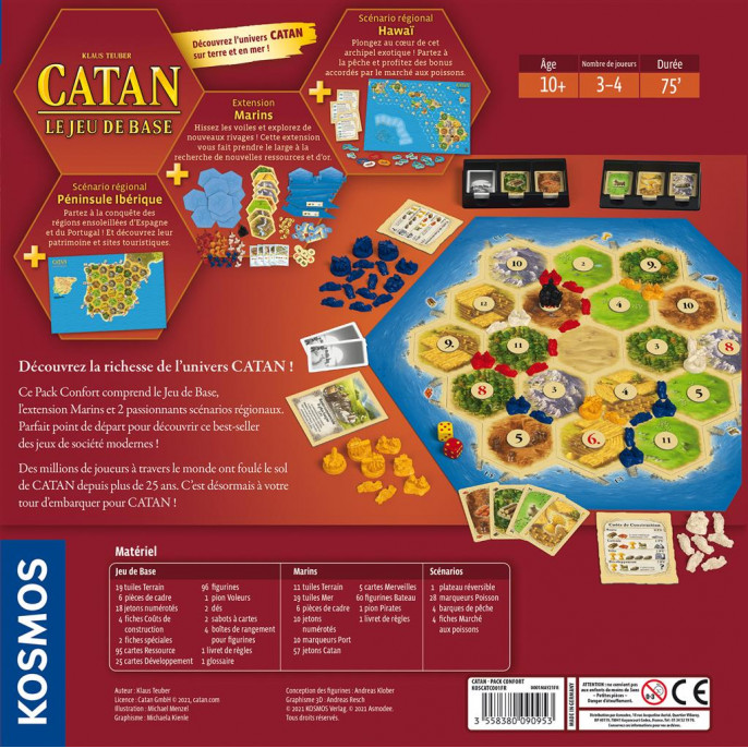 Catan : Pack Confort (Jeu de base  et  Marins)