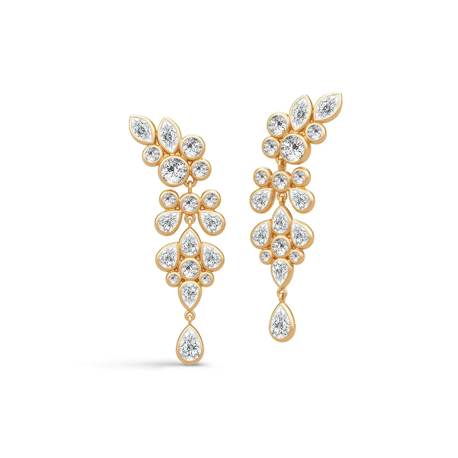 Julie Sandlau White Wisteria Øreringe 22 kt. Guld ST398GDCZ