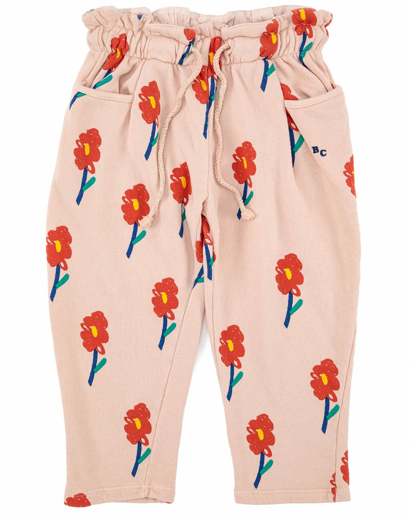 Jogginghose FLOWERS AOP in peach