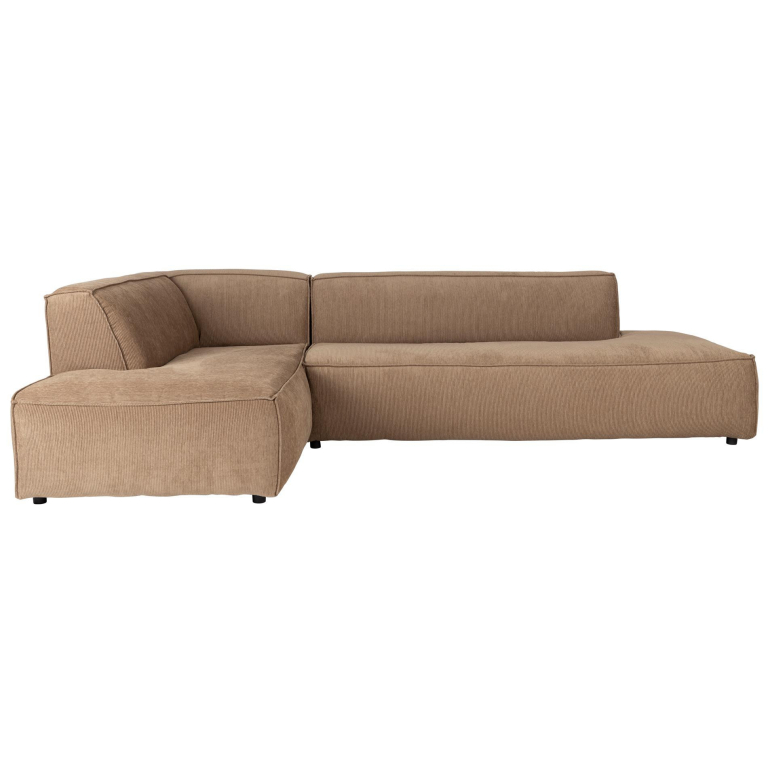 Zuiver Fat Freddy bank met chaise longue links caramel