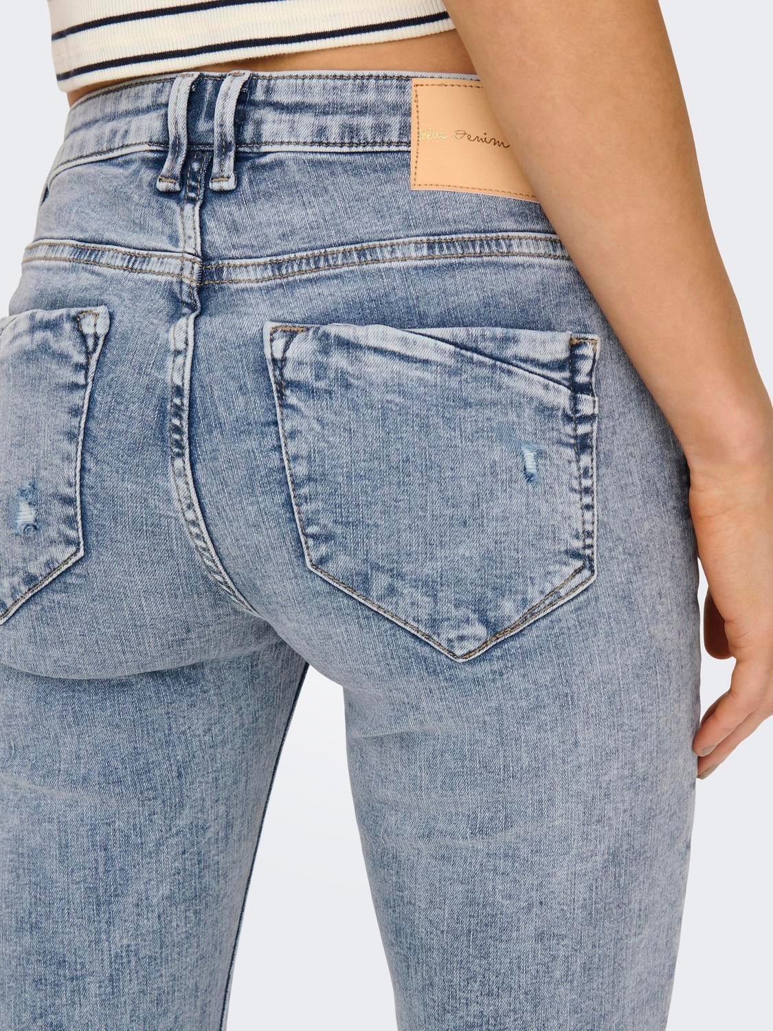 ONLCARMEN Mittlere Taille Skinny Fit Jeans Light Blue Denim