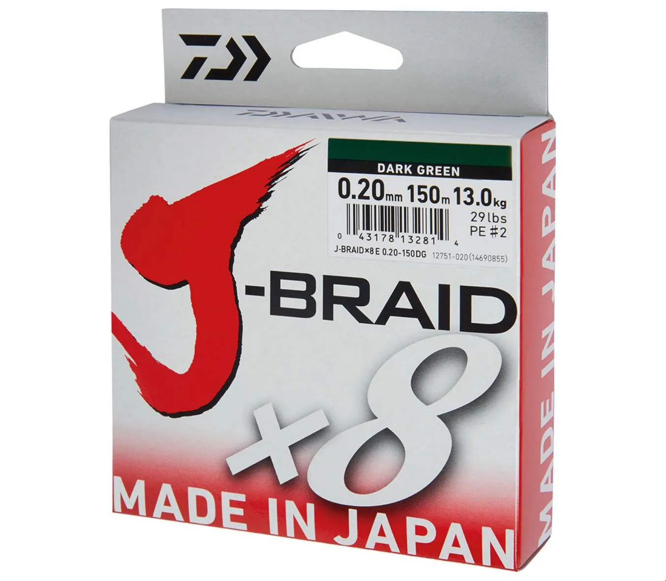 Daiwa Daiwa J-Braid X8 Dark Green 300m