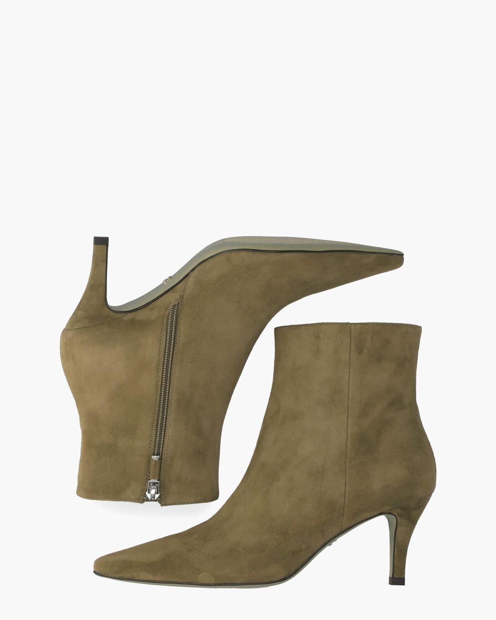 Lola Cruz Alicia Olijfgroen Dames Enkelboots