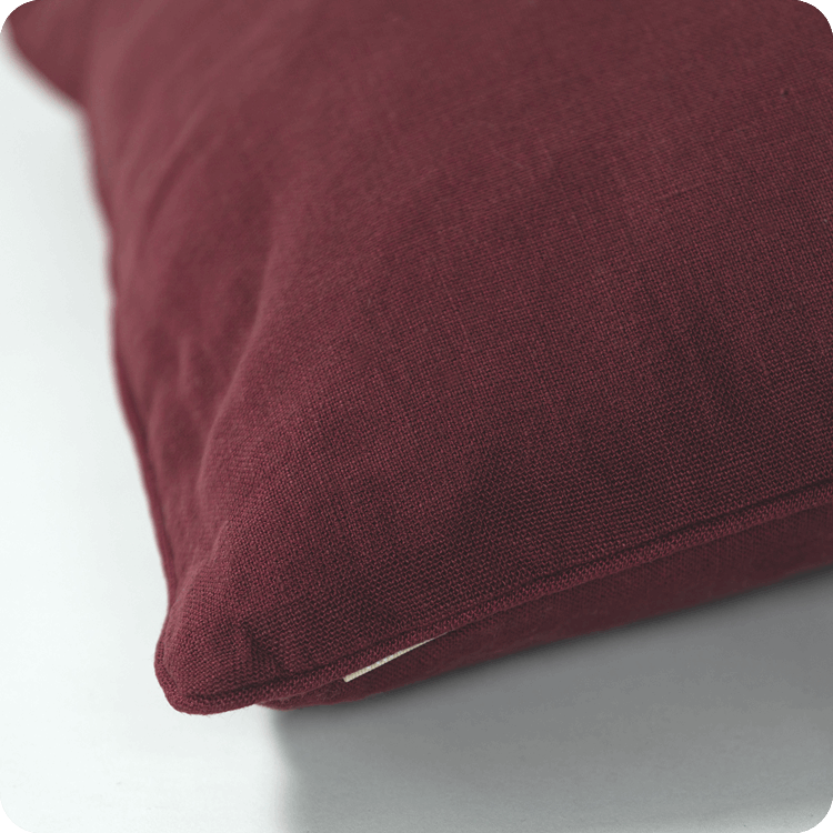 Kussen linnen Washed aubergine