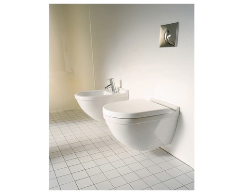DURAVIT Starck 3 wandcloset, diepe spoeling, met rand, glanzend wit, zonder toiletzitting, 2225090000