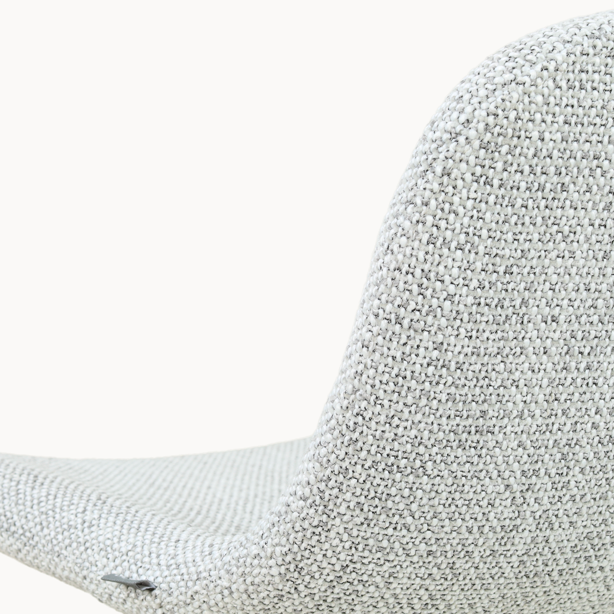 Barkruk Nino-Mats wit onderstel grijs melange 65 cm