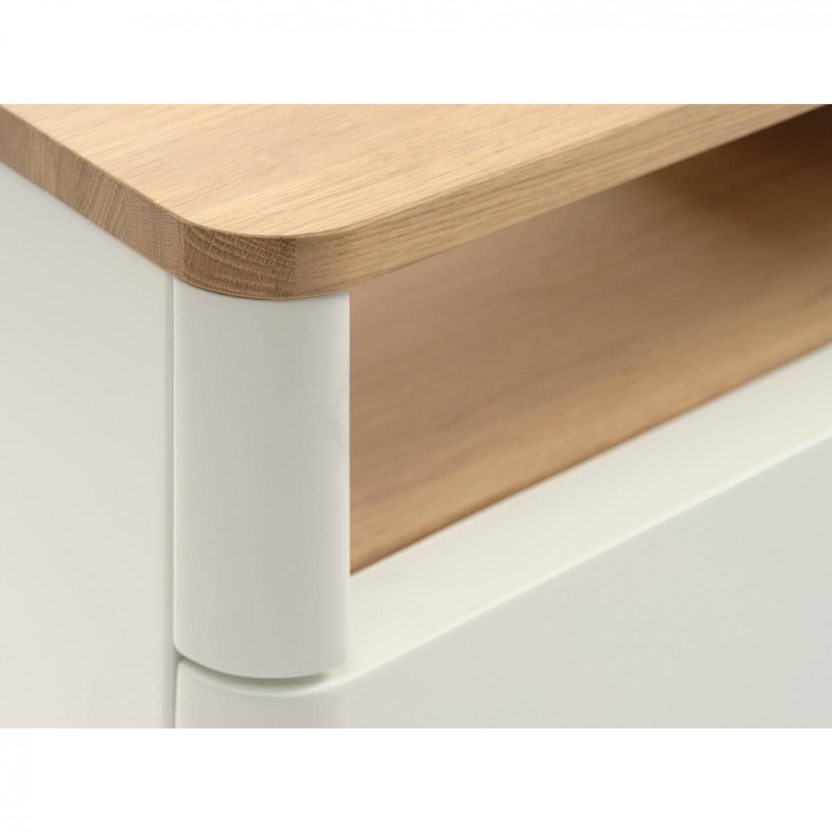 Nordic Home - Rune tv-meubel - 120 cm - eikenhout - naturel|wit