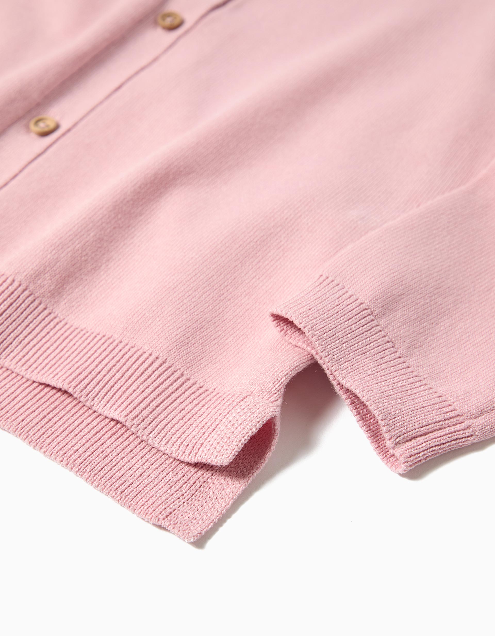 Casaco de Tricot, Menina, Rosa Claro