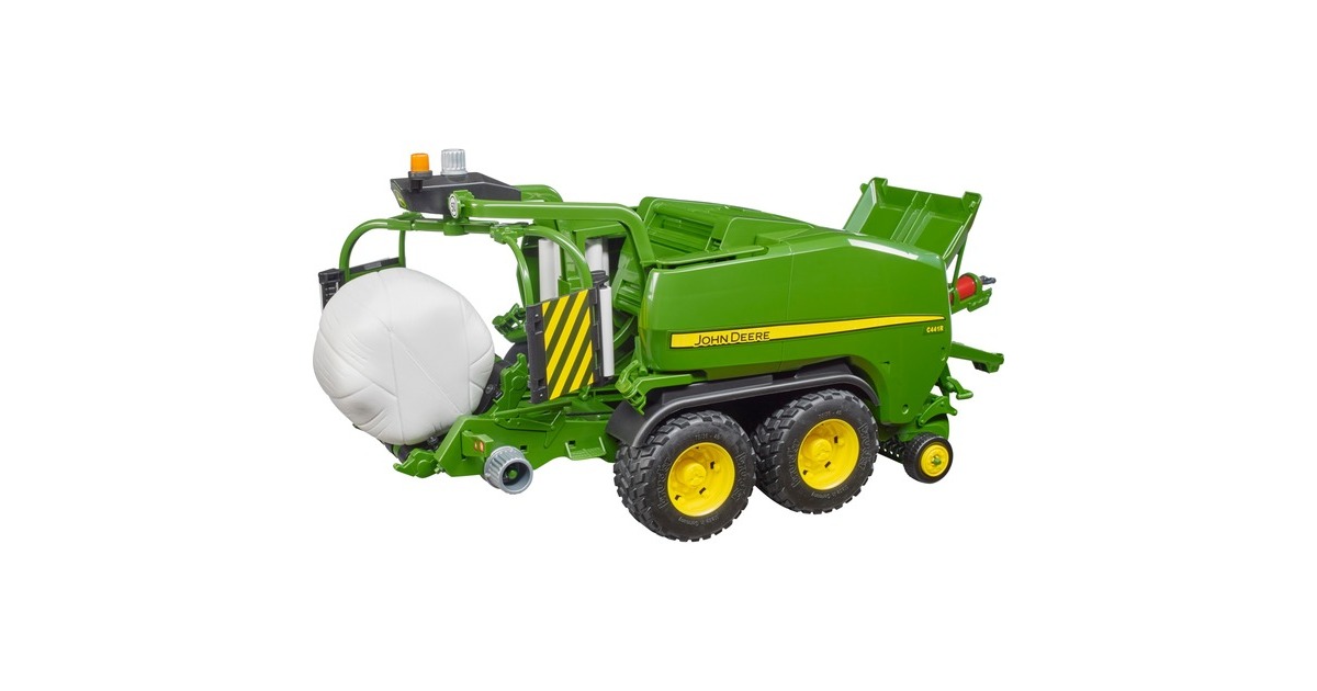 bruderJohn Deere C441 Ronde balenpers en wikkelmachine Modelvoertuig  (02032)