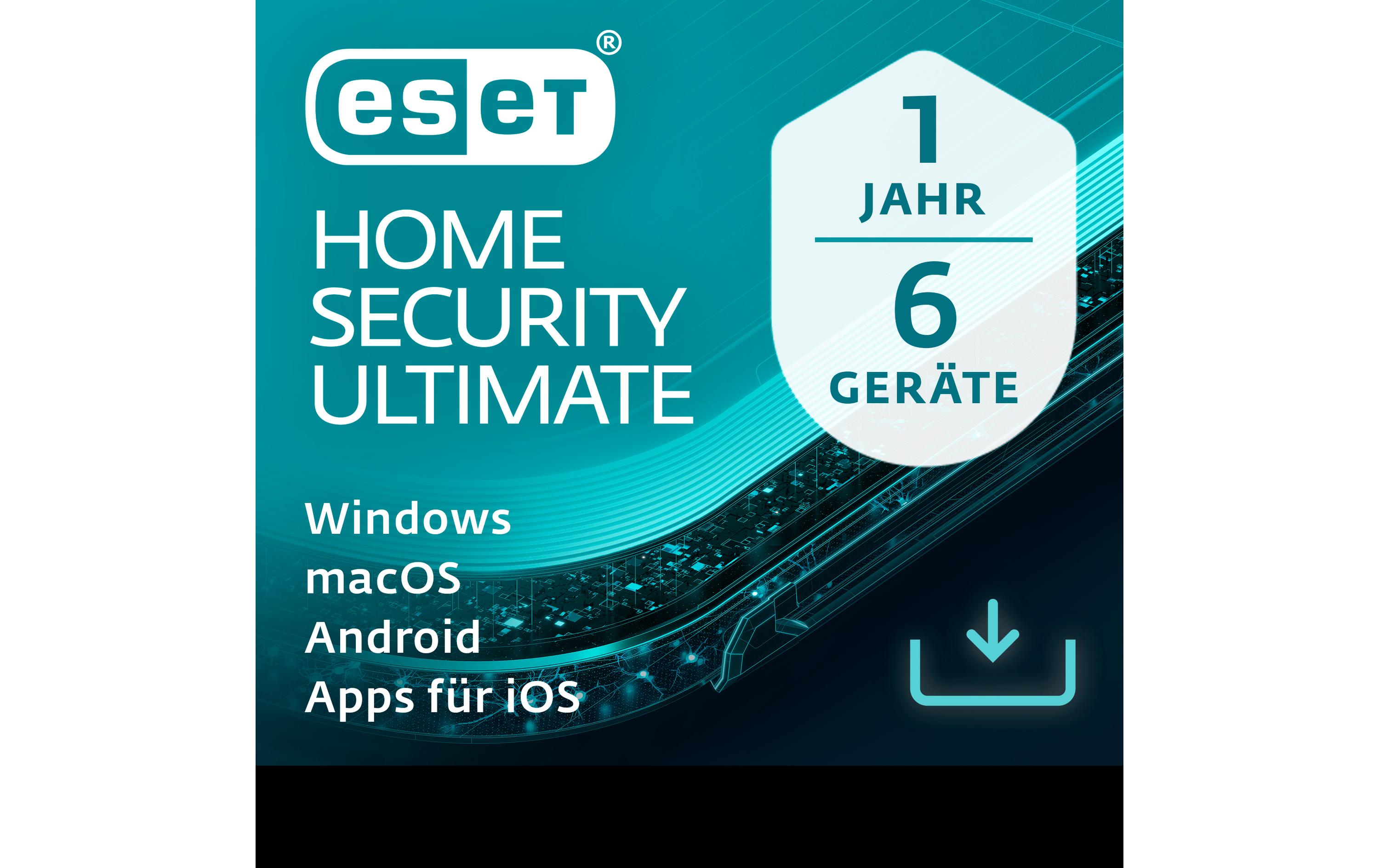 HOME Security Ultimate Vollversion, 6 User, 1 Jahr<br>Der Maximalschutz für Ihr digitales Leben – Inklusive VPN und umfassender Sicherheit beim Surfen, u.a. dank Metadatenbereinigung von hochgeladenen Dateien