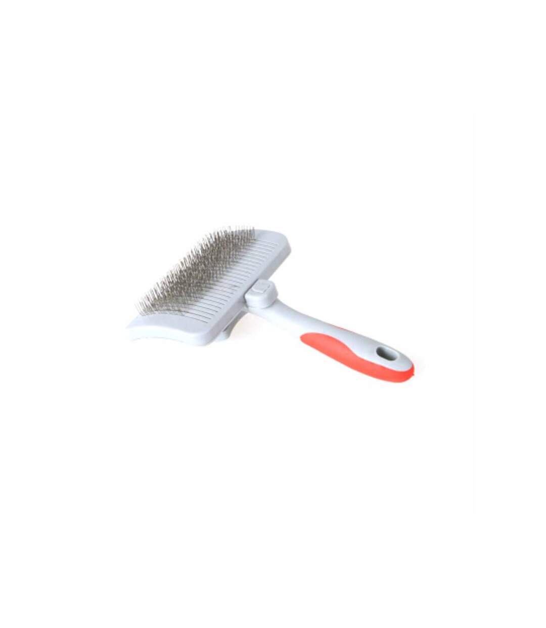 Paris Prix - Brosse De Toilettage rétractable 17cm Blanc