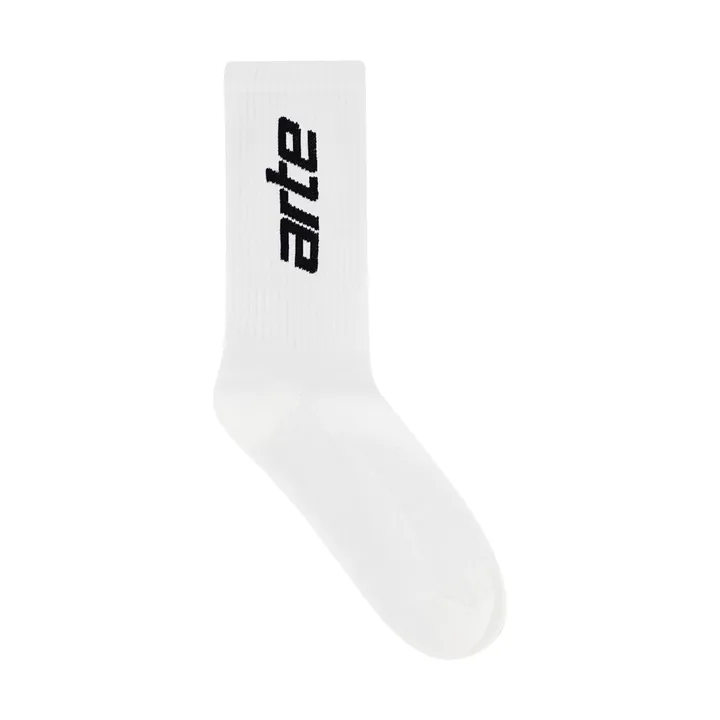 Arte Antwerp Chaussettes Arte Logo Vertical | Blanc