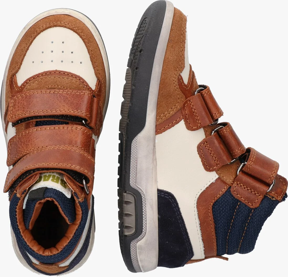 BRAQEEZ cognac braqeez hoge sneaker chiel chicago