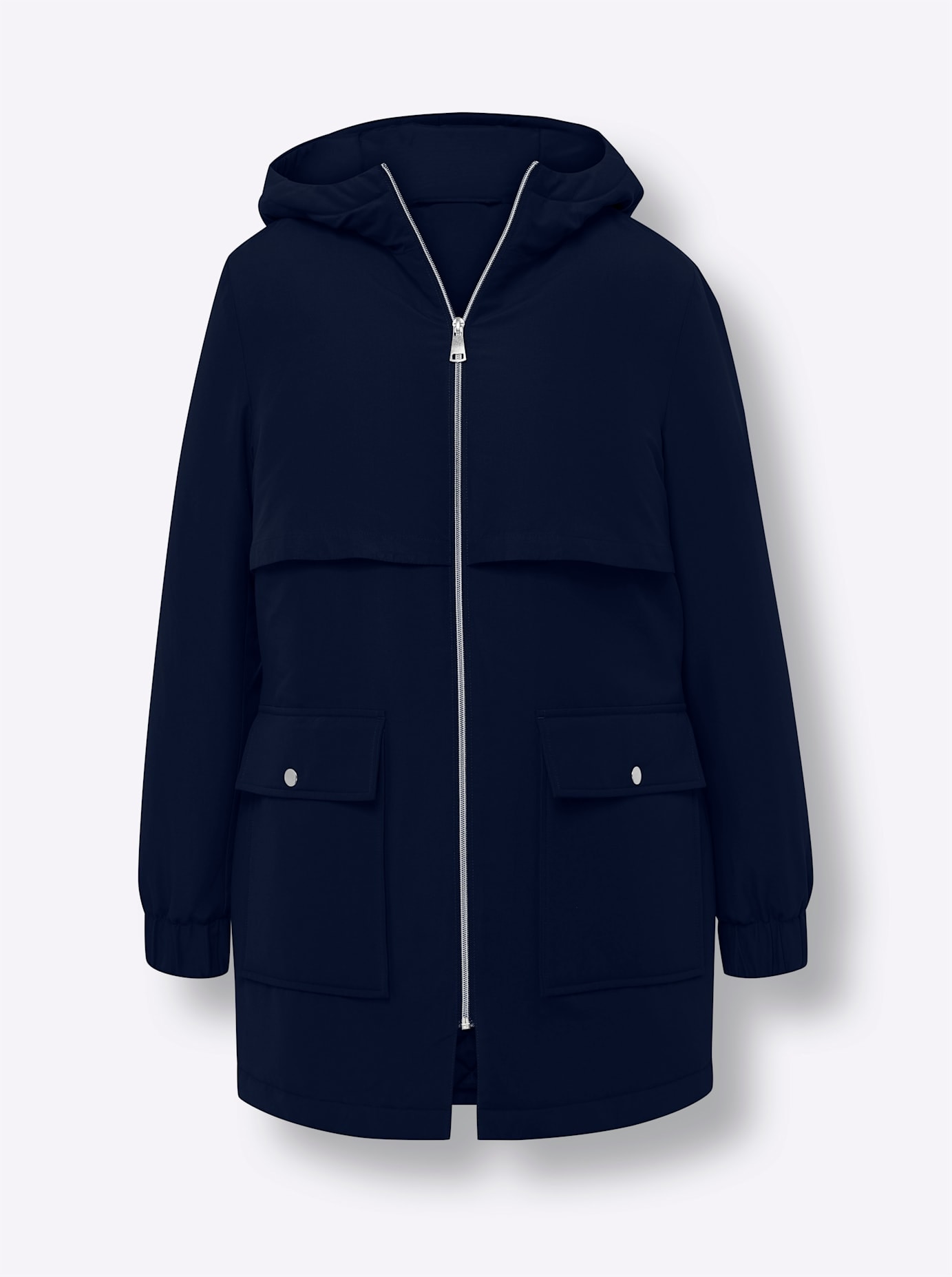 Classic Basics Langjacke mit Kapuze