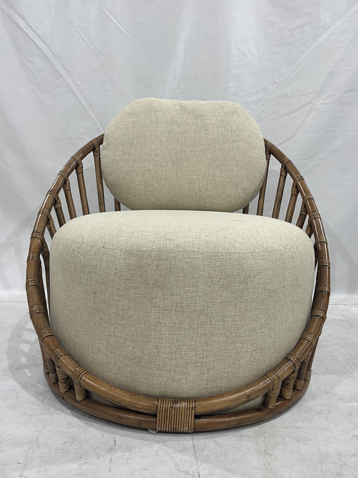Sessel 'Coubelle', braun, creme, B 76 cm, T 79 cm, H 72,5 cm von fischer's lagerhaus