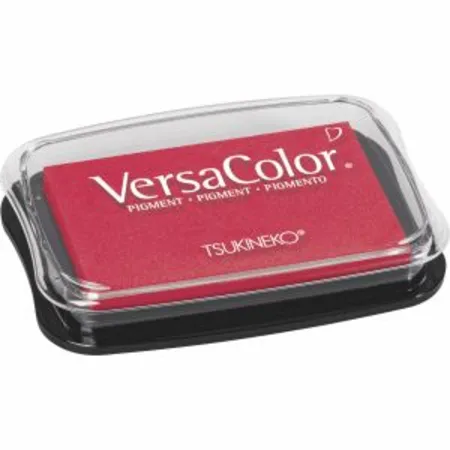 VersaColor Stempelkissen Pigment dunkelrot getränkt 10x6cm
