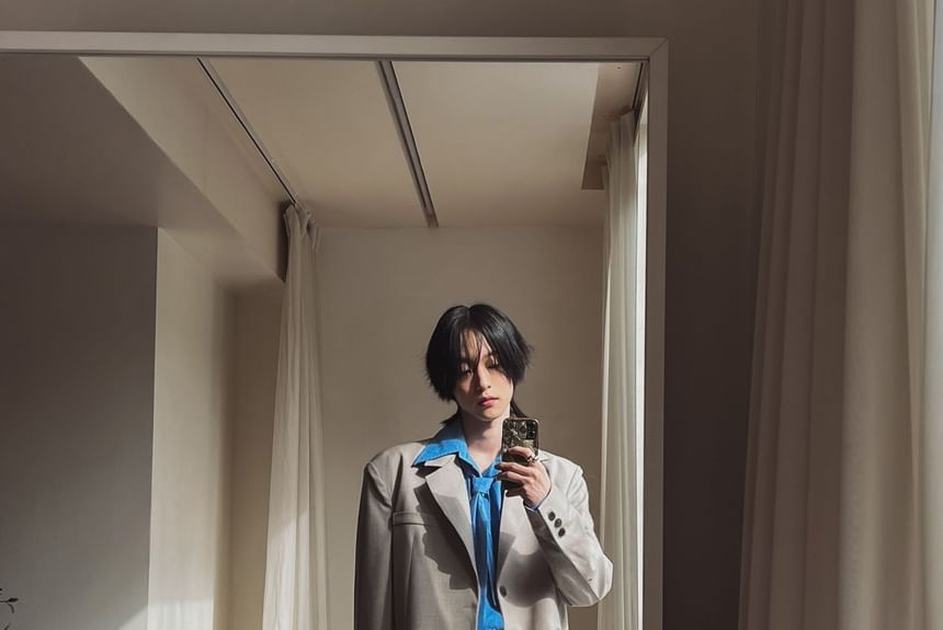 SeoulPop - Unisex effen losse blazer