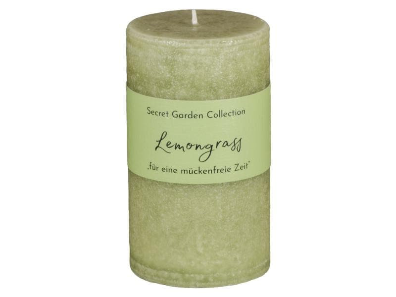 Schulthess Kerzen Zylinderkerze Secret Garden Lemongrass 12 Duftkerze gegen Insekten