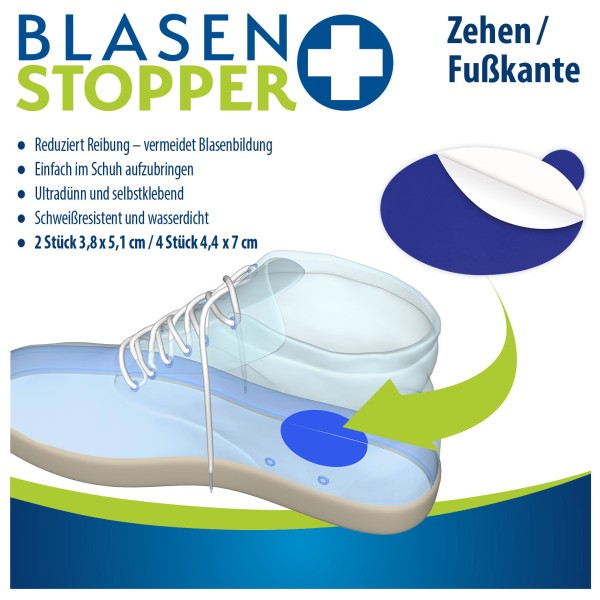 Blasenstopper - Pansements ovales pour orteil/bord de pied