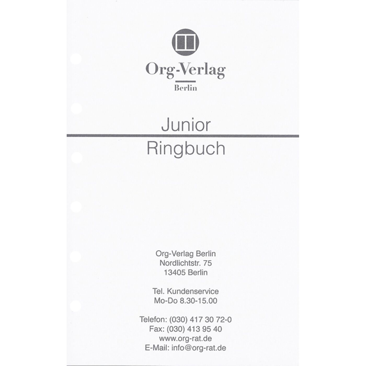 Angela BrudererSchutzblätter Junior 6900