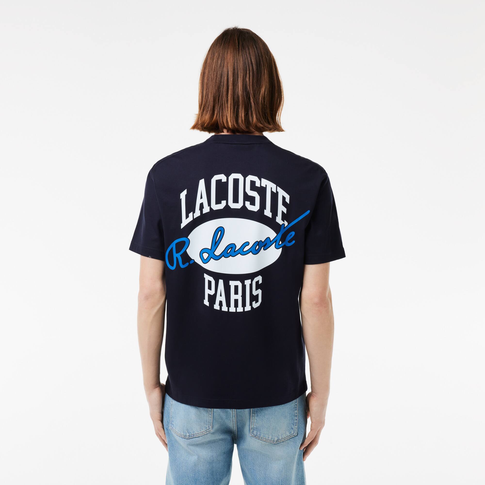 T-Shirt aus Baumwolle mit kultigem Aufdruck T-Shirts - Blau - Lacoste - Herren