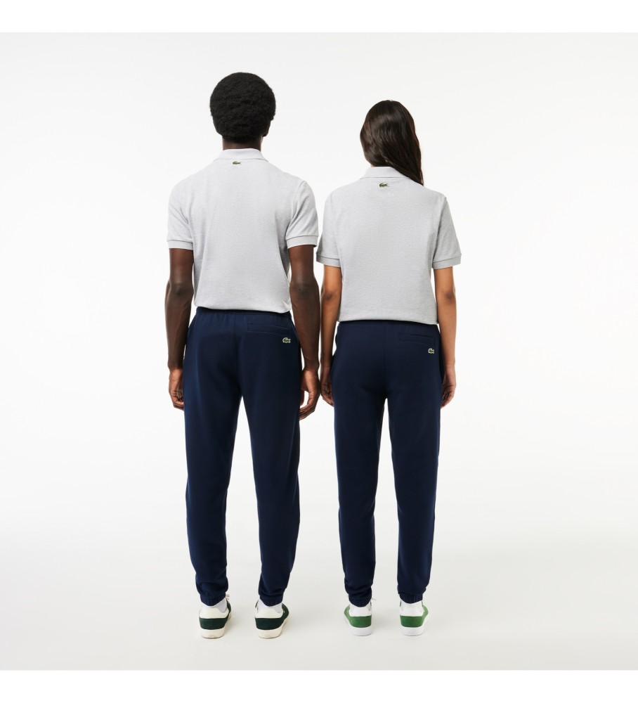 Calça de treino Lacoste Jogger, estampa azul-marinho