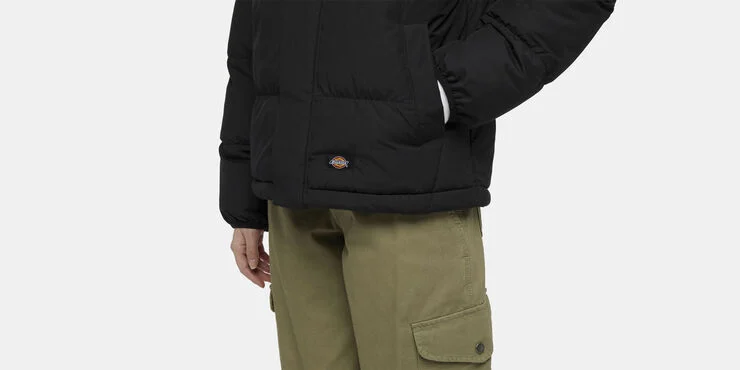 Dickies SCOBEY PUFFER JACKET W BLACK Black