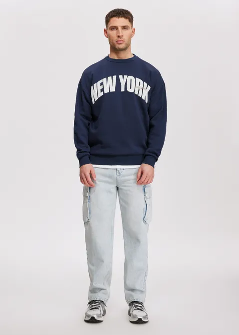 Sweater New York blauw (BLW.D)