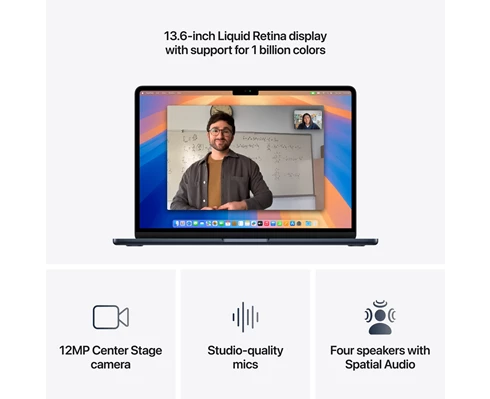 Apple 13-inch MacBook Air - M4 chip 10-core CPU   8-core GPU, 16GB RAM, 256GB SSD - Midnight