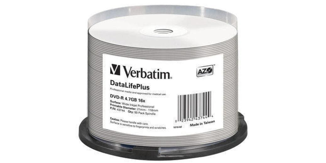 Verbatim DVD-R 4.7 GB, Spindel (50 Stück) DVD-R-Medien, 50er-Spindel