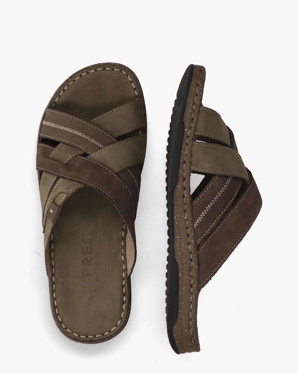 Cypres Ramzi Groen Herenslippers