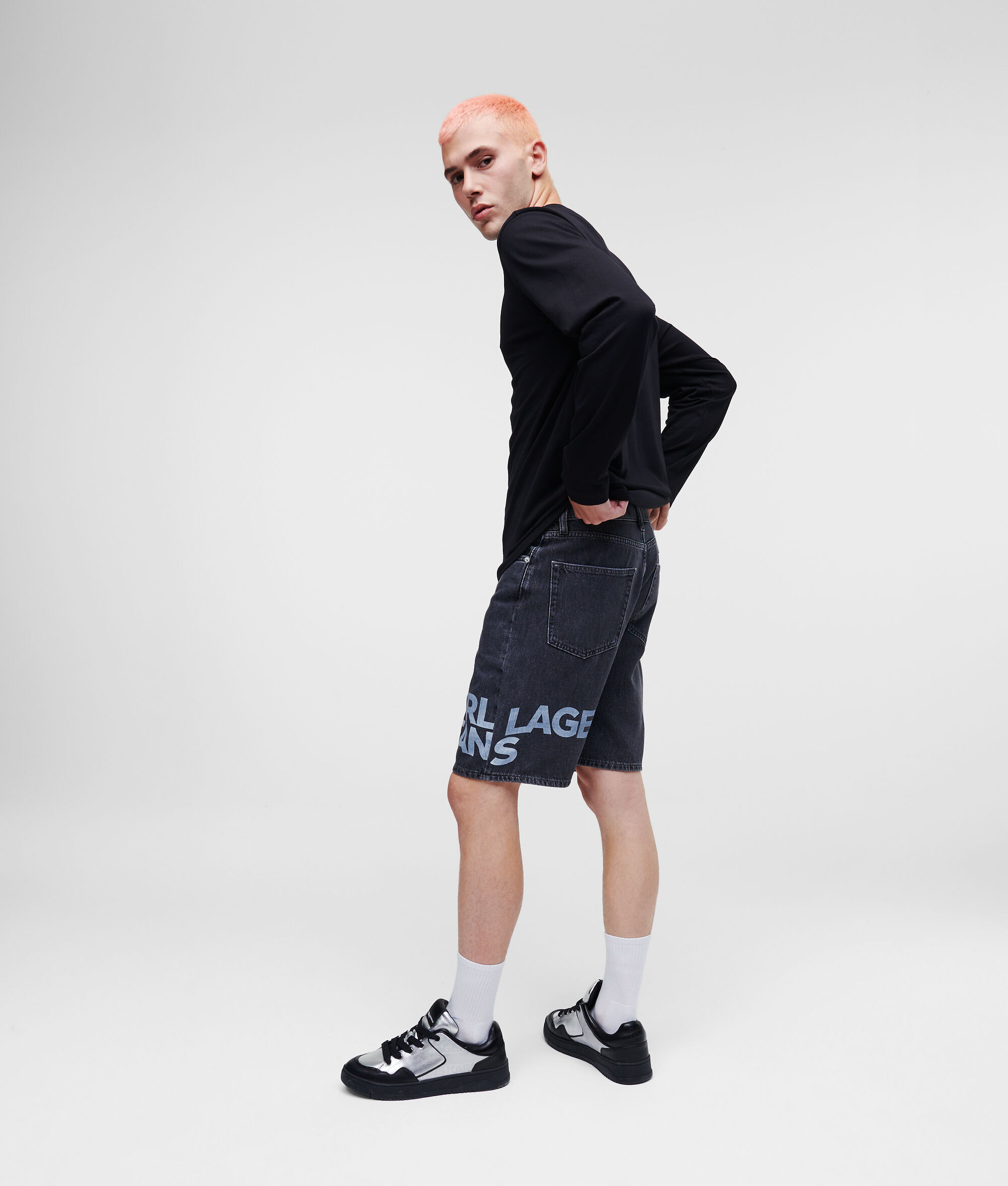 SHORT DÉCONTRACTÉ À LOGO KLJ
