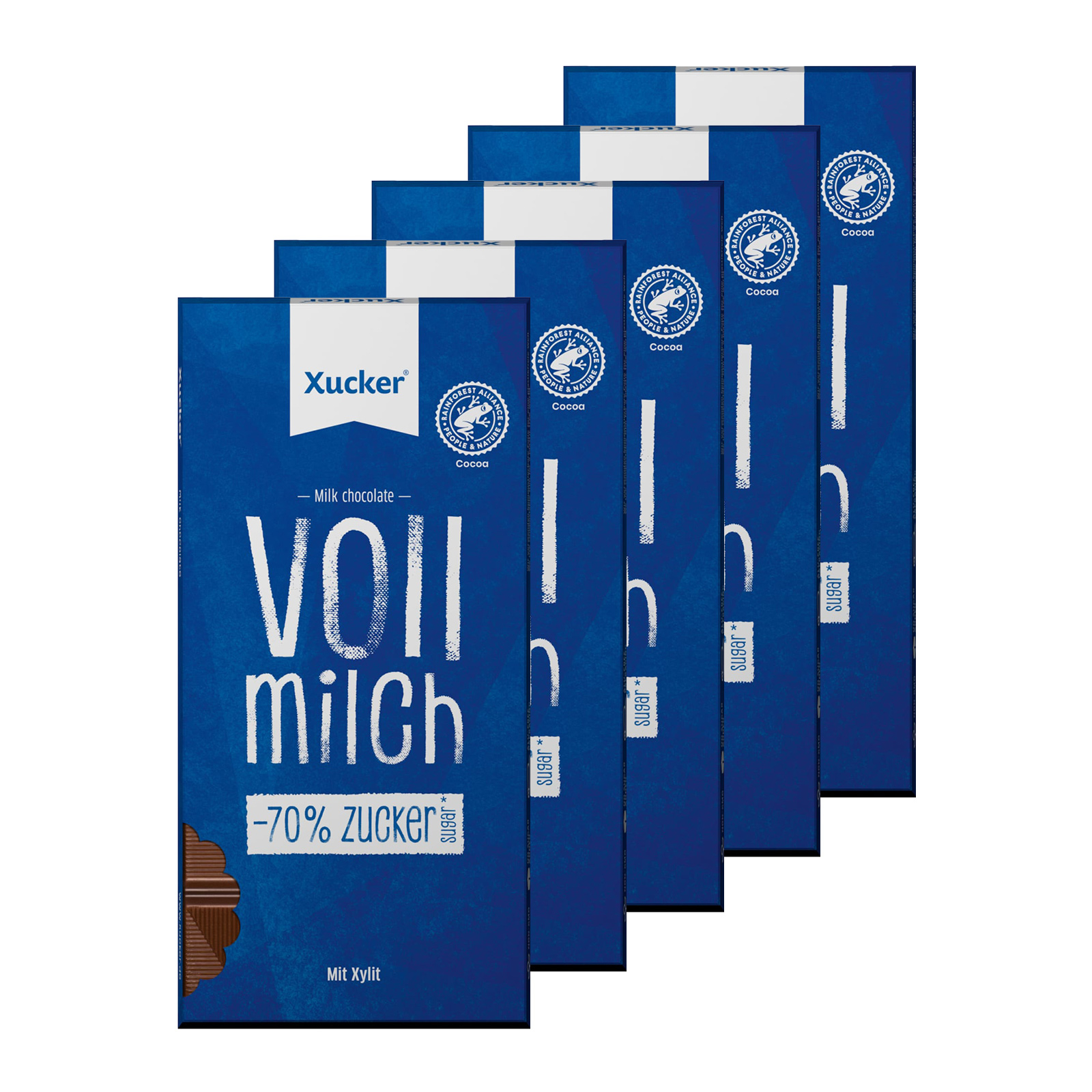 5 x Xylit-Vollmilchschokolade (5x80g)