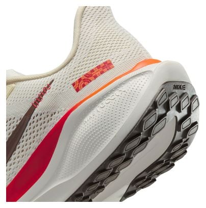 Chaussures Running Nike Pegasus 41 Beige/Rouge Femme